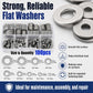 M2 - M12 Flat Washer Insulating Round Spacers, 100pcs, 600pcs