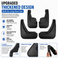 Thickened black car mud flaps, four-piece set with reinforced splash guard profile