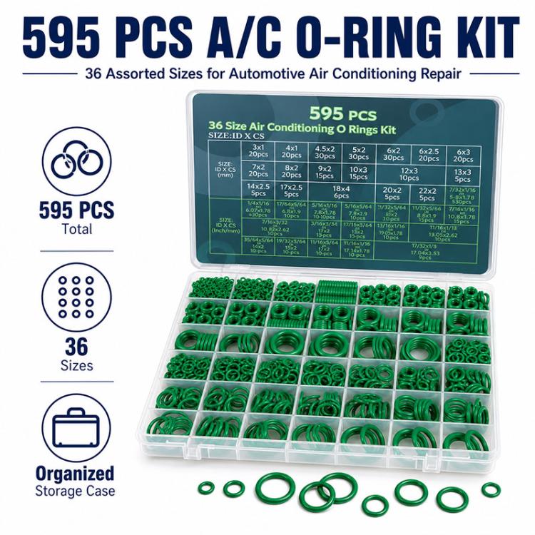 O-shaped Car Air conditioner Fixing Rubber Ring Tool Kit