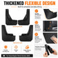 Flexible black PP mud flap splash guards with reinforced shape for daily driving