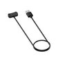USB-A to magnetic charging dock cable with black 1m cord, flat dock