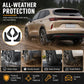 Black rear wheel splash flaps helping shield from mud and water spray