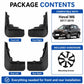 4pcs/Set Car Wheel Splash Flaps Fender Guard, For GreatWall Haval M6 2017-2019