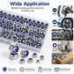 Anti-Slip Hexagonal Nut Plug 150PCS, M4-M6