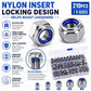 Anti-Slip Hexagonal Nut Plug 210PCS, M3-M8