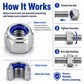Anti-Slip Hexagonal Nut Plug 210PCS, M3-M8