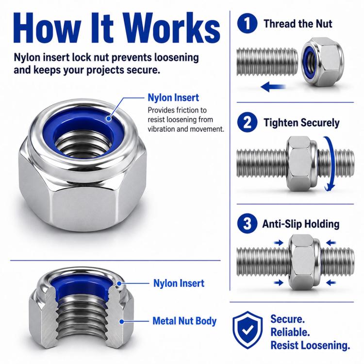 Anti-Slip Hexagonal Nut Plug 210PCS, M3-M8