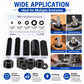 Black Nylon Flat Washer Insulating Round Spacers, 120 pcs Black