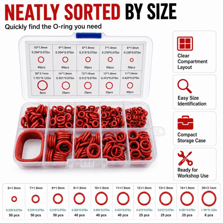 O-shaped Fixing Rubber Ring Tool Kit 351 PCS/Set