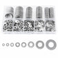 Flat Washer Insulating Round Spacers Suitable for Home use, 80 pcs, 180 pcs, 360 pcs