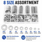 Flat Washer Insulating Round Spacers Suitable for Home use, 80 pcs, 180 pcs, 360 pcs