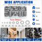 M2-M12 Flat Washer Insulating Round Spacers Suitable for Home use, M2 - M12 580 pcs