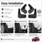 4pcs/Set Car Wheel Splash Flaps Fender Guard, For GreatWall Haval H2 2014-2020