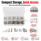 Hexagonal Nuts and Bolts 320PCS / Set, M2-M5 320PCS