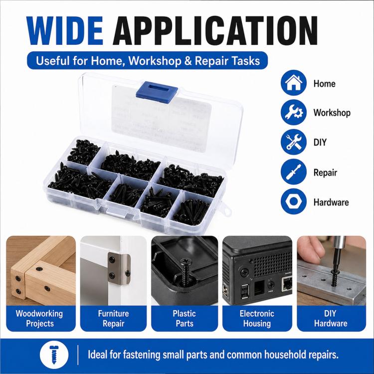 M3 Pan-head Phillips Self-tapping Screw 500 PCS /  Set, M3 500 PCS / Set