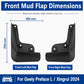4pcs/Set Car Wheel Splash Flaps Fender Guard, For Geely Preface L 2024