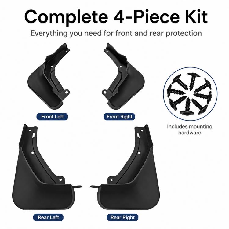 4pcs/Set Car Wheel Splash Flaps Fender Guard, For Geely Binyue 2021