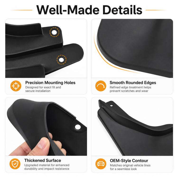 4pcs/Set Car Wheel Splash Flaps Fender Guard, For Geely Binyue 2021