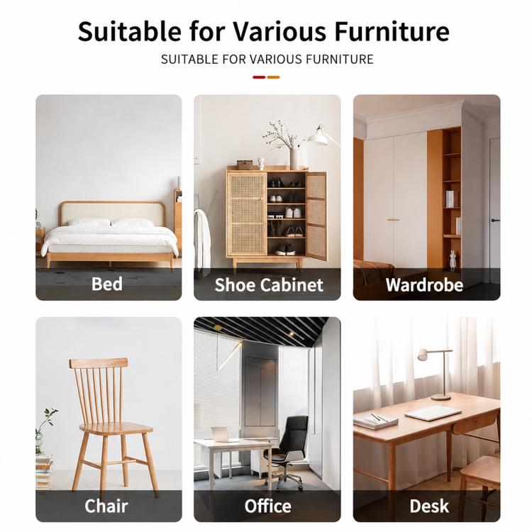 Furniture use graphic for stainless steel right-angle corner brackets