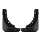 Rear wheel splash flaps, black molded guards, 2-piece set