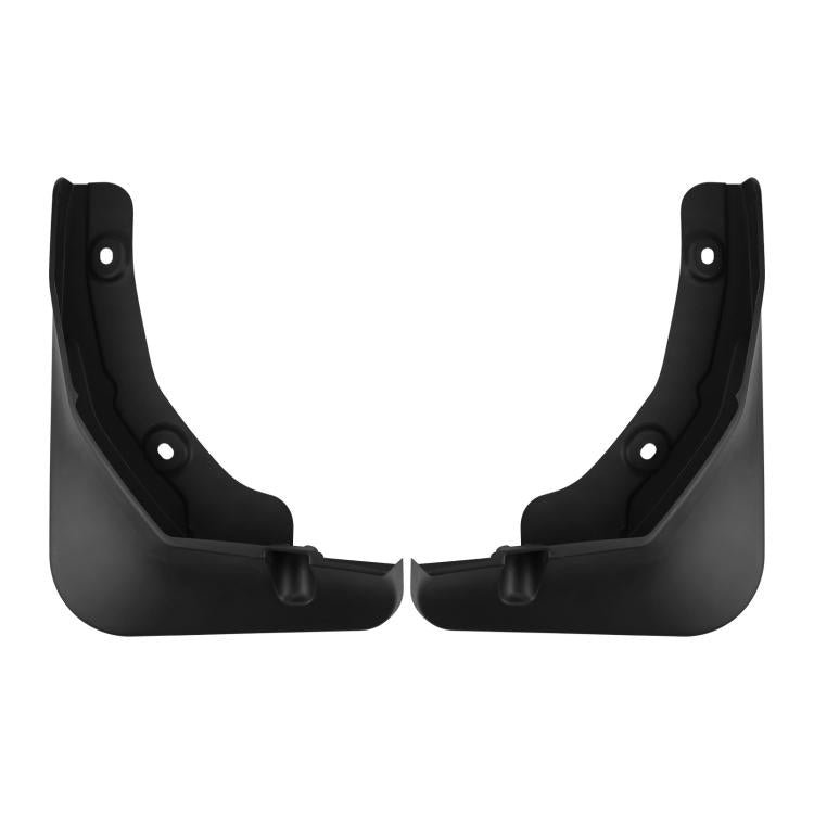 Rear wheel splash flaps, black molded guards, 2-piece set