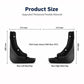 Rear left/right splash flaps, black molded guards, size 280 mm x 215 mm