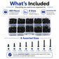 M2 Phillips Self-tapping Screw 400 PCS /  Set, M2 400 PCS / Set