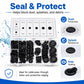 200 PCS/Set NBR Waterproof Seal Rubber Ring