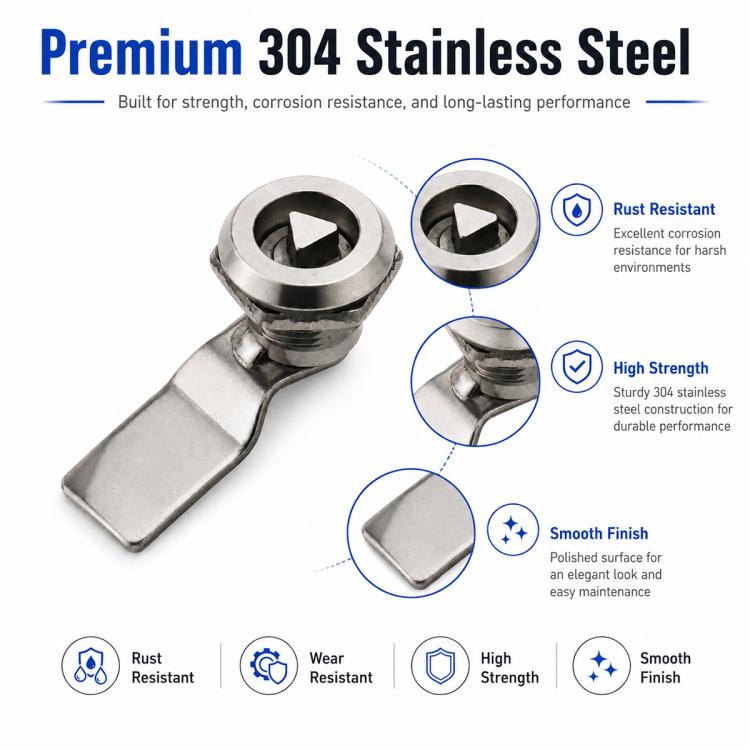 MS408 Stainless Steel Distribution Box Cabinet Door Triangle Lock