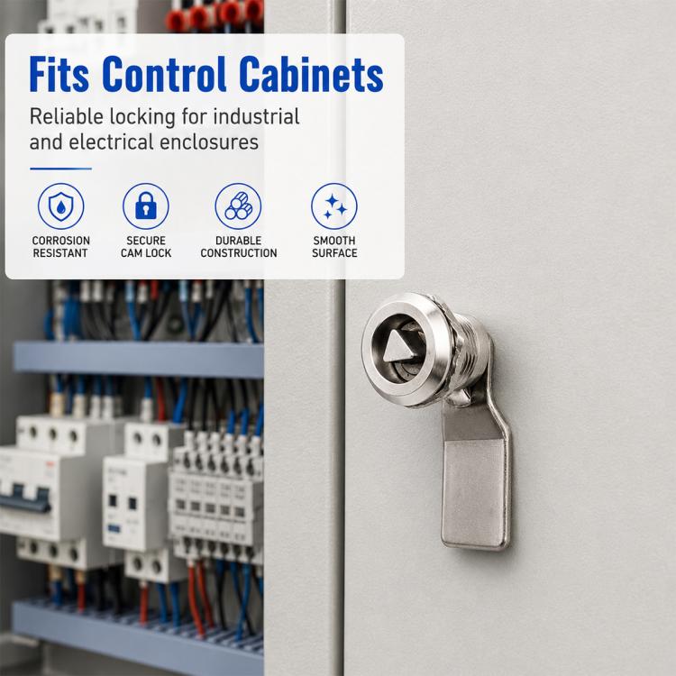 MS408 Stainless Steel Distribution Box Cabinet Door Triangle Lock
