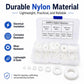500PCS Nylon Flat Washer Insulating Round Spacers, 500PCS White