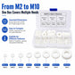 500PCS Nylon Flat Washer Insulating Round Spacers, 500PCS White