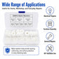 500PCS Nylon Flat Washer Insulating Round Spacers, 500PCS White