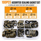 Seal Fixing Rubber Ring Flat Washer Insulating Spacers 100PCS