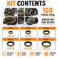 Seal Fixing Rubber Ring Flat Washer Insulating Spacers 100PCS