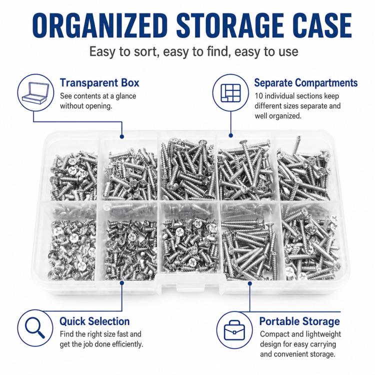 M4 Self-tapping Screw 100 PCS /  Set
