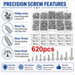 M2 Self-tapping Screw 620 PCS /  Set