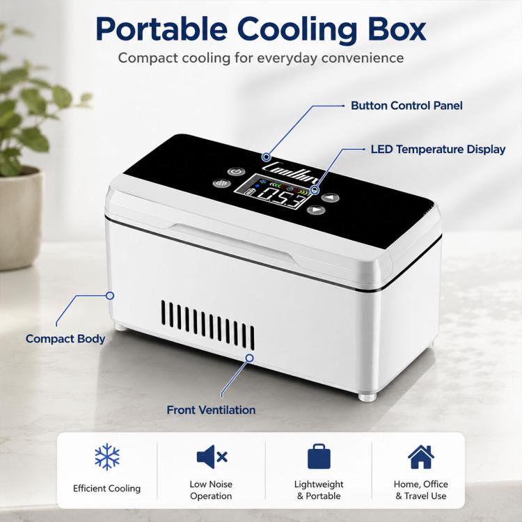 Insulin Portable Double-layer Cooling Box Medication Suitable for Car and Home Use