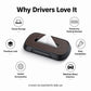 Car Tissue Box with Temporary Parking Phone Number Card, Leather