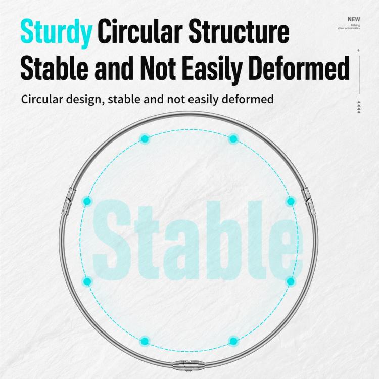 Circular aluminum net ring structure shown with stability outline