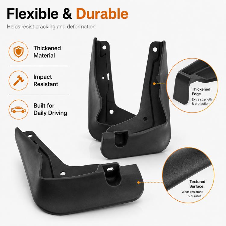 4pcs/Set Car Wheel Splash Flaps Fender Guard, For Changan UNI-V 2024