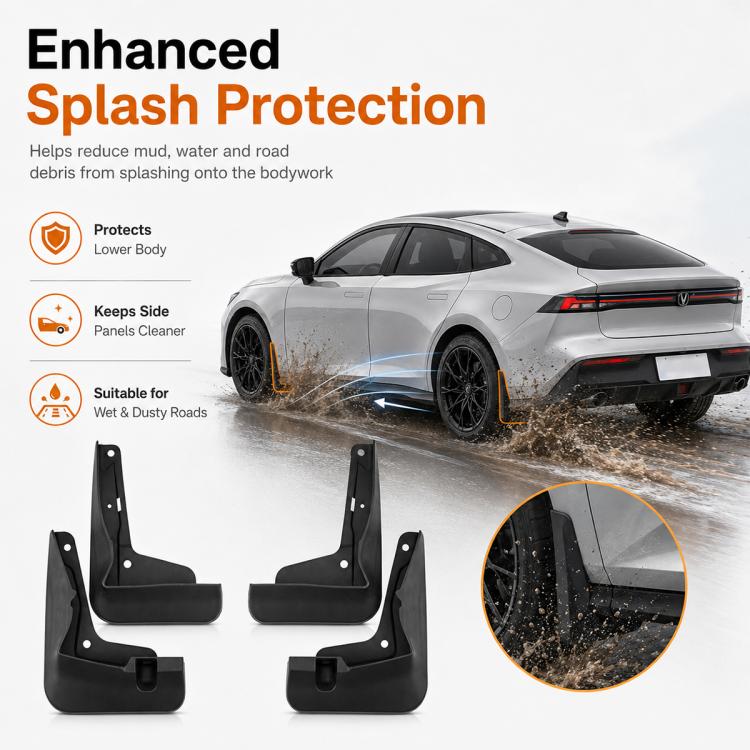 4pcs/Set Car Wheel Splash Flaps Fender Guard, For Changan UNI-V 2024