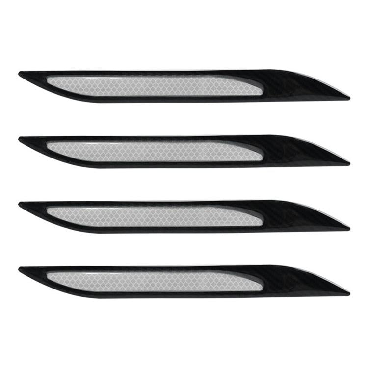 Bonnet Air Flow Vent Fender Sticker for Car Decoration, 4 PCS / Set