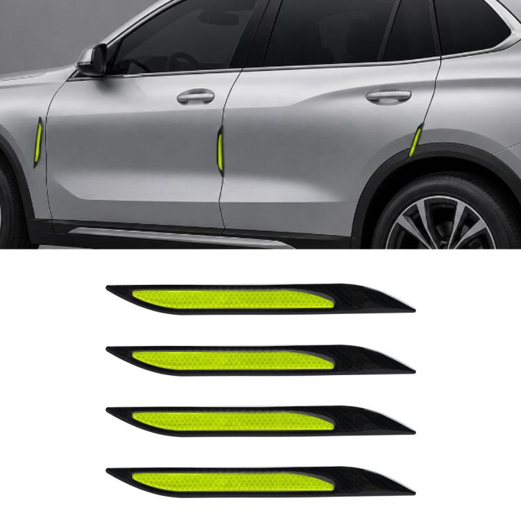 Bonnet Air Flow Vent Fender Sticker for Car Decoration, 4 PCS / Set