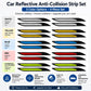 Bonnet Air Flow Vent Fender Sticker for Car Decoration, 4 PCS / Set