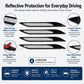 Bonnet Air Flow Vent Fender Sticker for Car Decoration, 4 PCS / Set