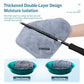 Dark gray thickened double-layer fishing towel, curved for cleaning