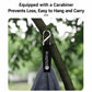 Fishing handling towel with hanging carabiner clip, dark gray plush fabric