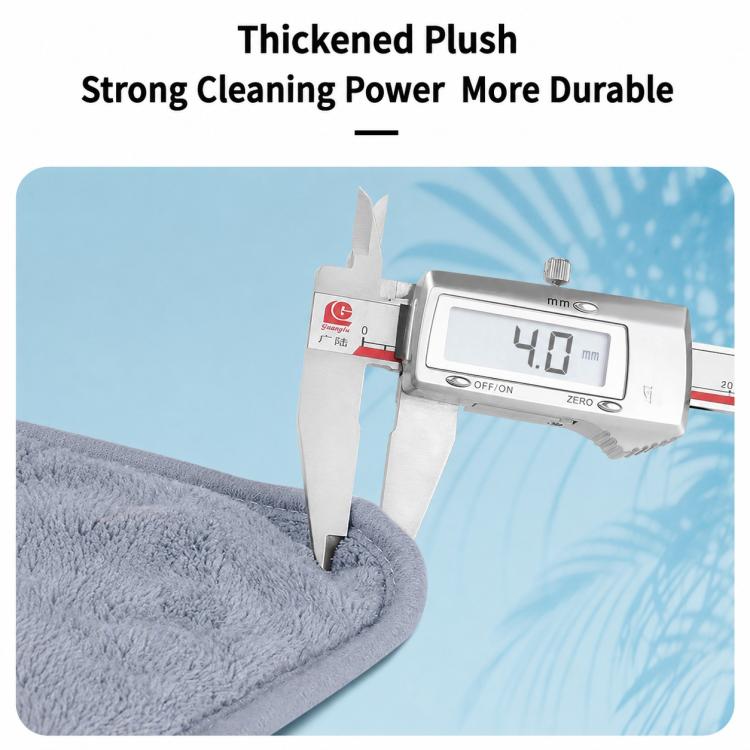 Thick plush fishing towel fabric, gray surface for wiping and cleaning