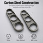 Pair of carbon-steel faucet bubble wrenches with three circular sockets each